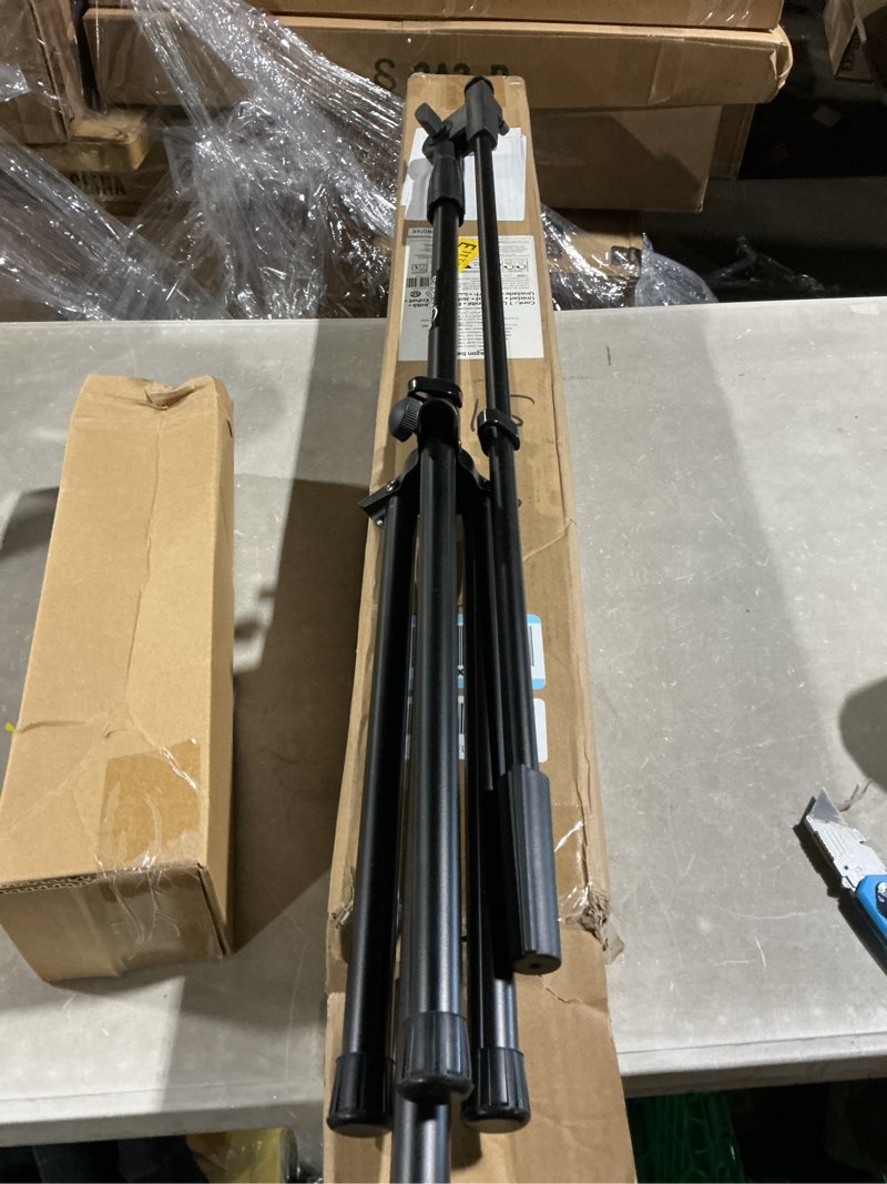 Condition photo showing Good Condition for amazon basics adjustable boom arm height microphone stand with tripod base, up to 85.75 inches - black