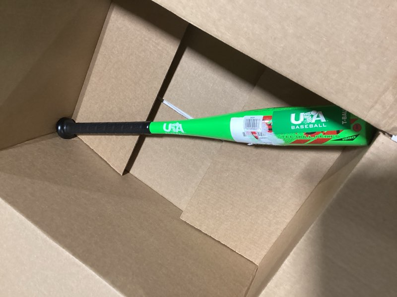 Condition photo showing Good Condition for franklin sports kids teeball bat - venom + barracuda aluminum + composite - usa baseball certified for boys + girls - youth metal bat - drop -10 to -13 green: 2-1/4" barrel 24"/14 oz
