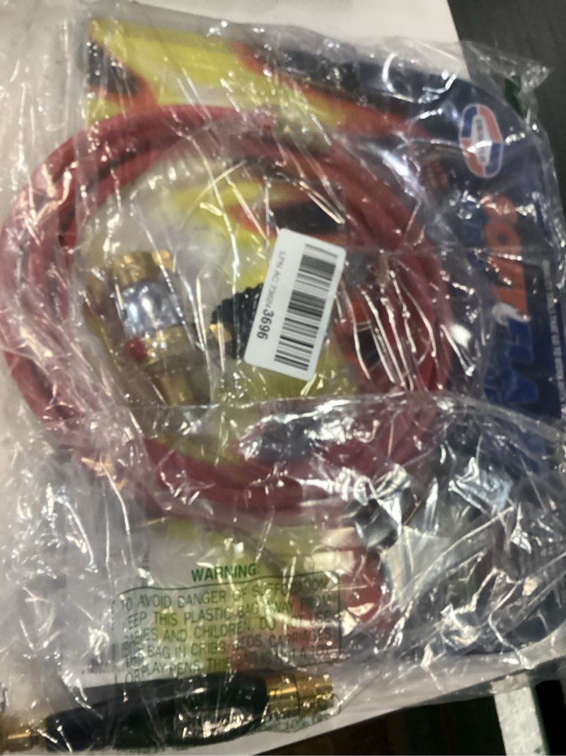 Condition photo showing Good Condition for uniweld k37 air/acetylene soft flame kit for b tank with th3 handle and s23 screw connect tip