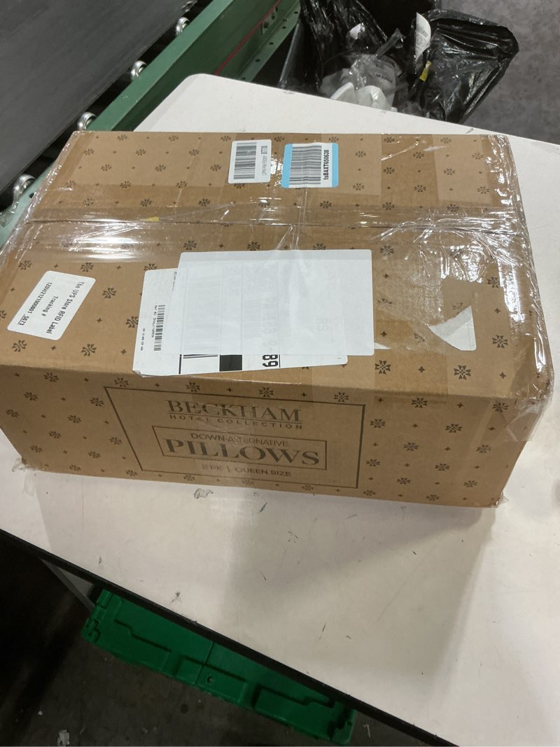 Condition photo showing New/Like New for beckham hotel collection bed pillows standard/queen size set of 2 - original soft down alternative pillow for sleeping - soft support for back, stomach or side sleepers queen / standard white
