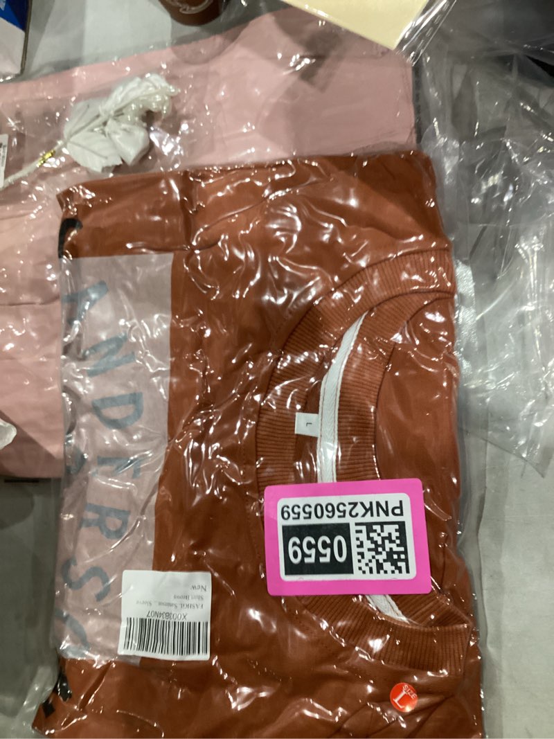 Condition photo showing New/Like New for FASHGL Sanderson Witch Museum Sweatshirt Womens Halloween Pullover Shirt Casual Lightweight Long Sleeve Shirt Large Brown