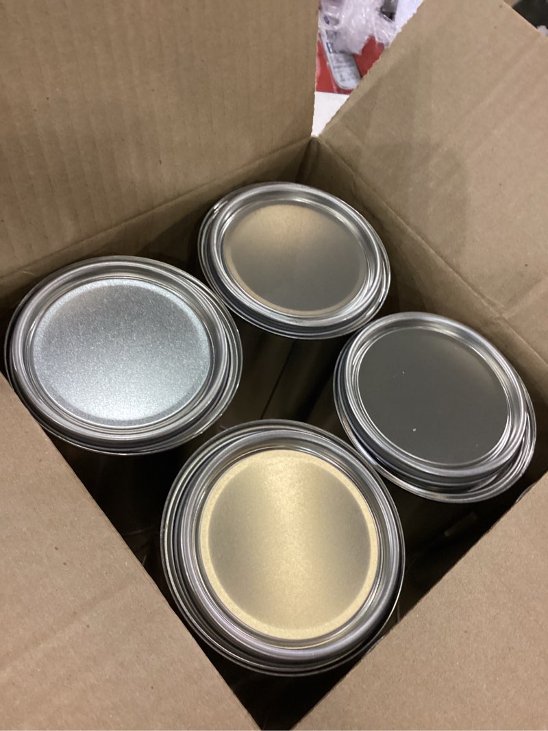 Condition photo showing Good Condition for Master Elite 1 Quart Unlined Empty Metal Paint Can Bucket with Lids, Pack of 6 - Triple Tight Lid Seal, 32 fl. oz. Steel Coating Storage Container Tin - Store Leftover Oil-Based Paint, Automotive, Art 6 32-Fl Oz (Pack of 6)