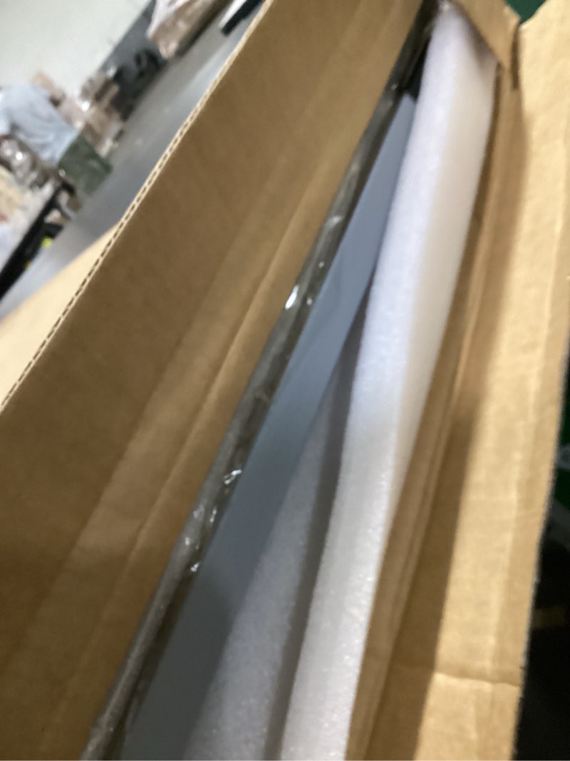 Condition photo showing Good Condition for renditions gallery horizontal gray wood frame vanity body mirror rustic farmhouse rectangular decorative wall mounted aesthetic mirror for bedroom living room bathroom - 41"x29" lt07 distressed gray 41"l x 29"w
