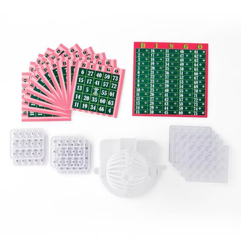 Case Pack Of 8))Bingo Set Cage Game 