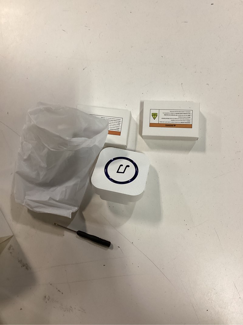 Condition photo showing New/Like New for door chime,sanjie wireless door sensor chime when door opens,door entry alarm chime for business/home/kids,500 ft range,26 chimes 5 adjustable volume, 2 sensors + 1 receivers