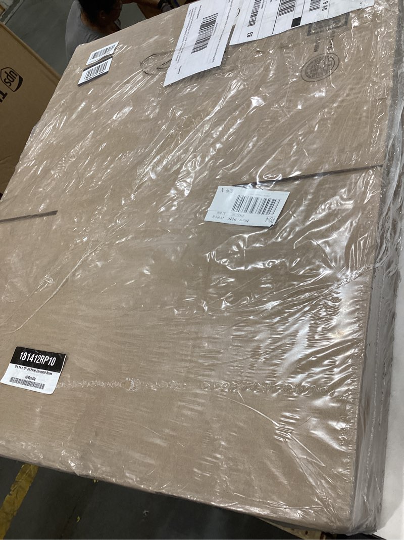Condition photo showing Good Condition for box usa moving boxes medium 18"l x 14"w x 12"h 10-pack | corrugated cardboard box for shipping, mailing, packing, packaging and storage 18x14x12