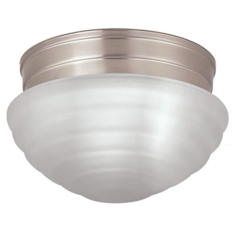 flush mount light 7.48-in w brushed nickel project source