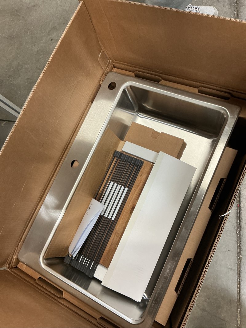Condition photo showing Good Condition for Kohler Prologue Dual-Mount 33-in x 22-in Stainless Steel Single Bowl 