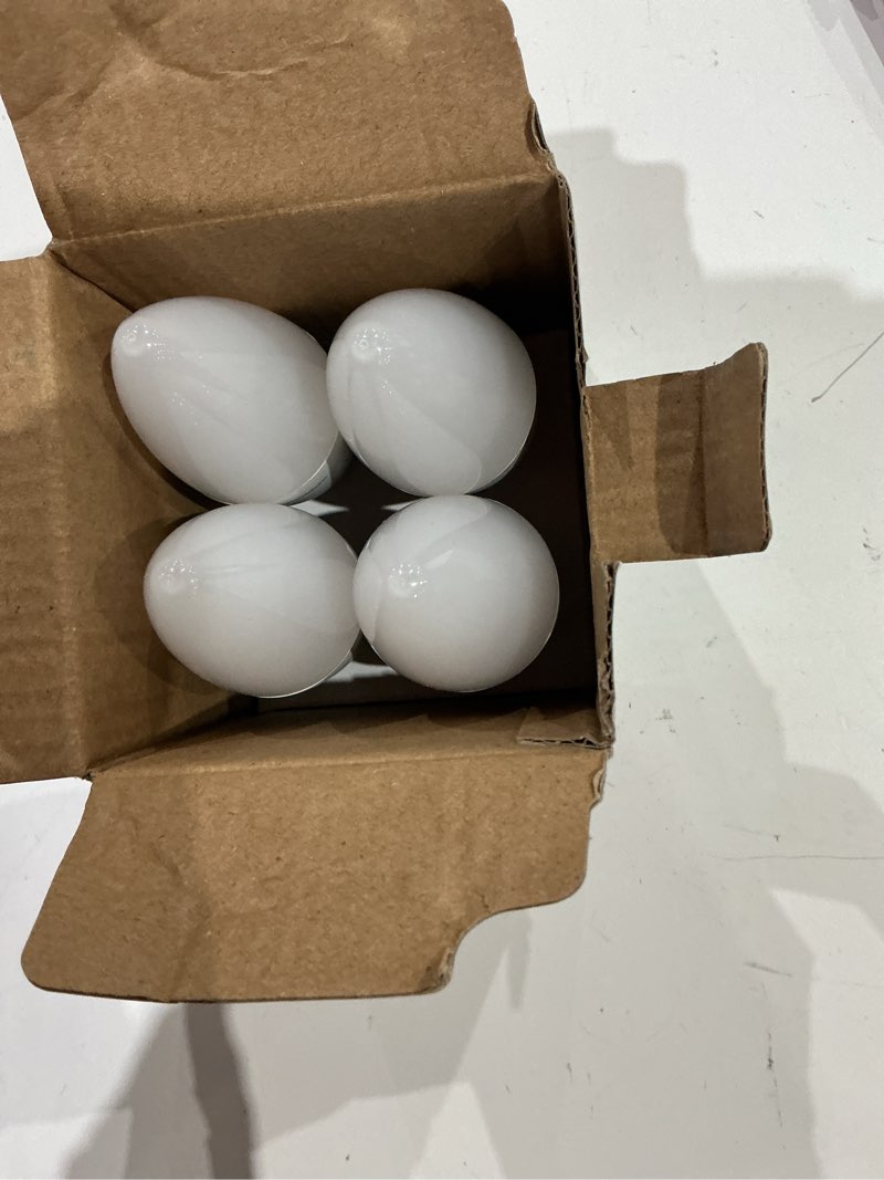 Condition photo showing As Is for linkind matter smart bulbs, e12 led bulb works with alexa/apple home/google home, smart light bulbs, wifi candelabra b11 bulbs, rgbtw color changing light bulb, 2.4ghz wifi bulb, 470 lm 4 pack