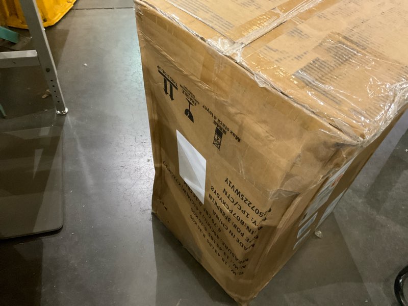 Amazon Basics Smudge Resistant Rectangular Trash Can With Soft-Close Foot Pedal, Brushed Stainless S