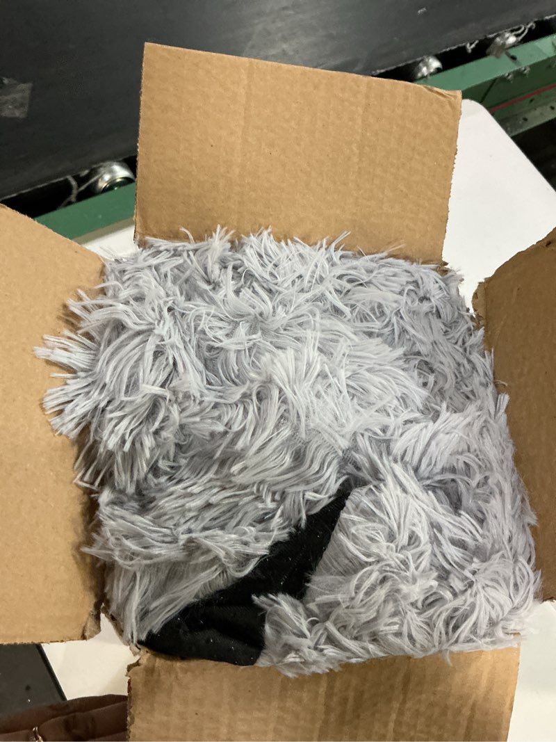 Condition photo showing Good Condition for bean bag covers only, fluffy stuffed beanbag chair covers no filler, washable bean bags cover for adults, stuffed animal bean bag anti-slip, 6ft, light grey 6ft light grey (cover only)