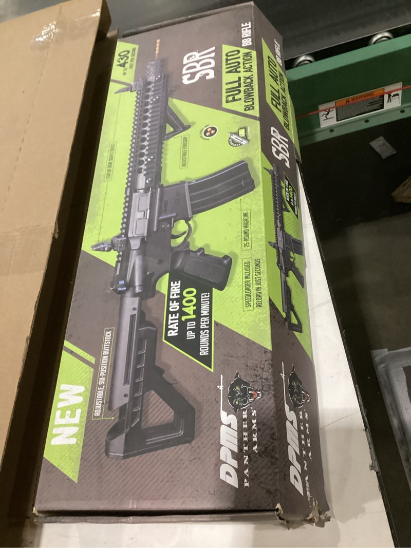 Condition photo showing New/Like New for DPMS Full Auto SBR CO2-Powered BB Air Gun with Dual Action Capability Black