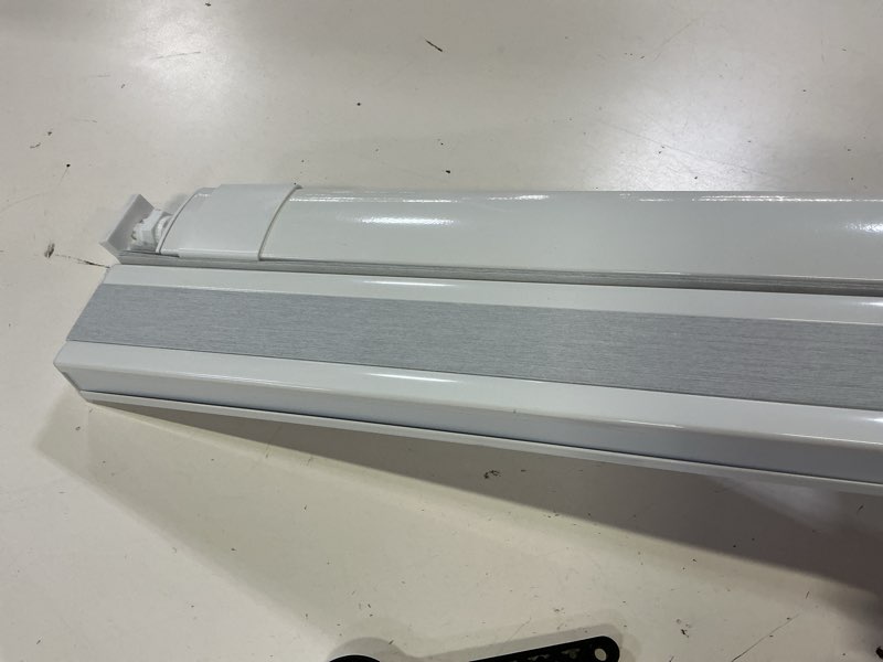 Condition photo showing As Is for lazblinds no tools no drill cordless cellular shades, top down bottom up (tdbu) honeycomb shades for home, blackout light blocking thermal insulation blinds for windows, 36" w x 48" h, white blackout - white 36" w × 48" h