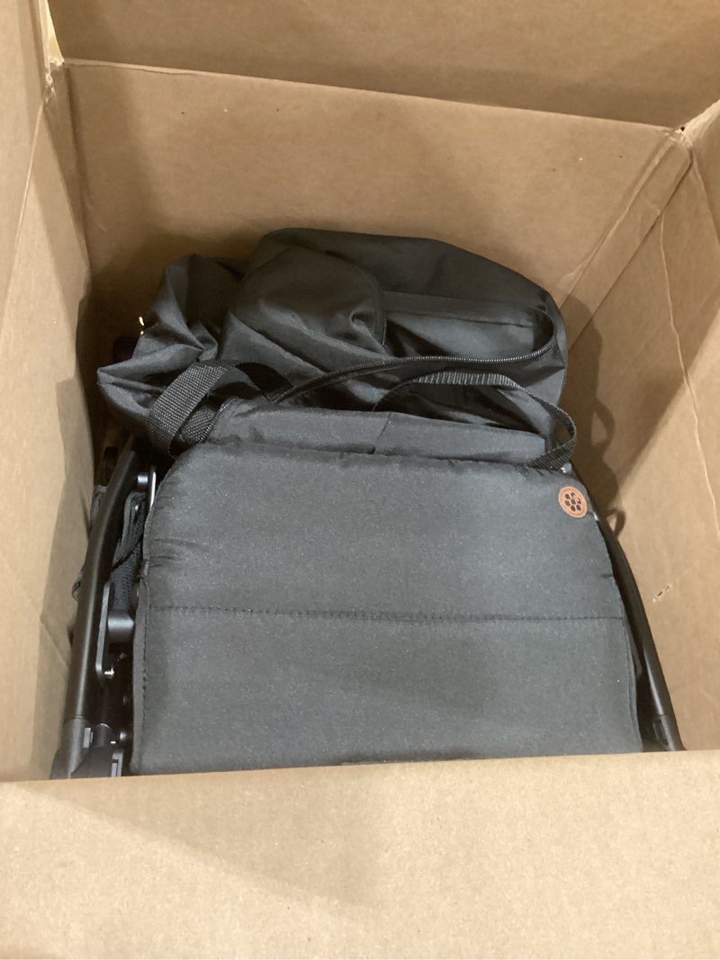 bombi b?bee v2 lightweight baby stroller - premium vegan leather, one-hand fold, infinite recline, a