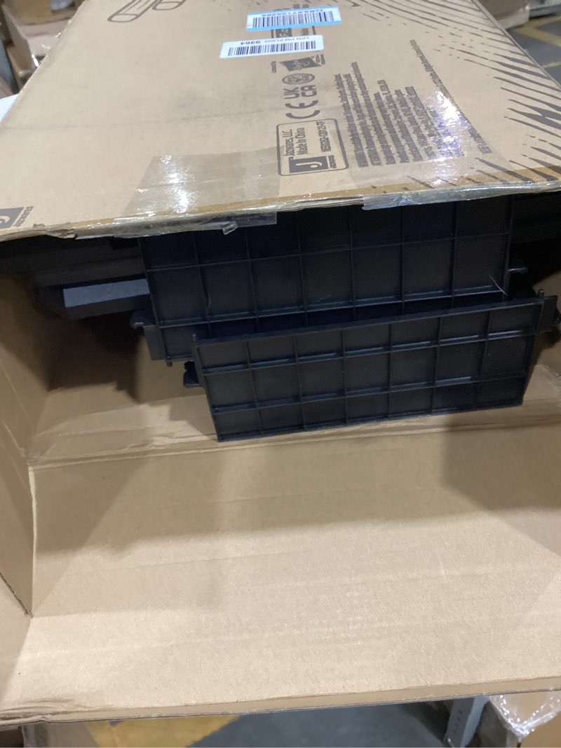 Condition photo showing As Is for Nerf Elite Blaster Rack - Storage for up to Six Blasters, Including Shelving and Drawers Accessories, Orange and Black - Amazon Exclusive