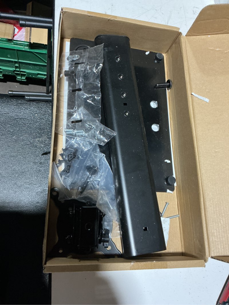 Condition photo showing As Is for Single LCD Computer Monitor Free-Standing Desk Stand Mount Riser for 13 inch to 32 inch screen with Swivel, Height Adjustable, Rotation, Vesa Base Stand Holds One (1) Screen up to 77Lbs(HT05B-001)) Black