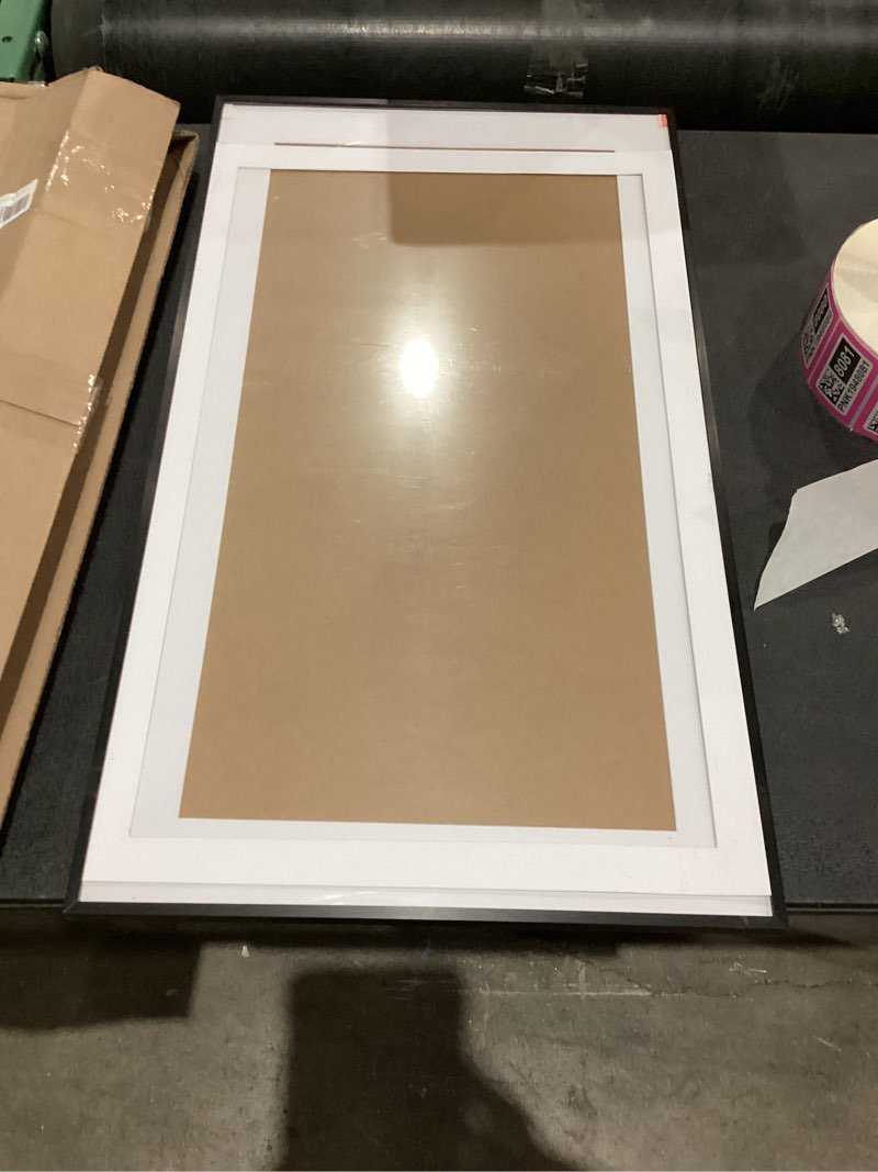 BWFZFBUJ 17x30 Picture Frame Aluminum Black, Suitable for 13x26 With Mat or 17x30 Without Mat Photo,