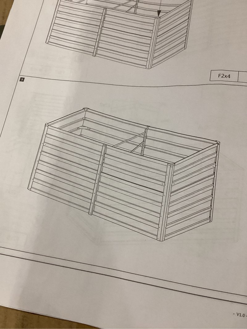 Metal planter 16x4