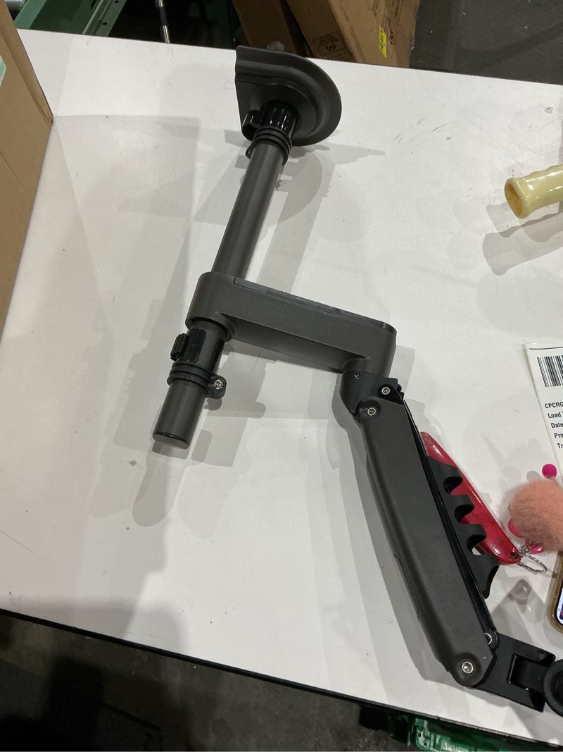 Condition photo showing As Is for huanuo - single monitor desk mount with gas spring arm and height adjustable column - black