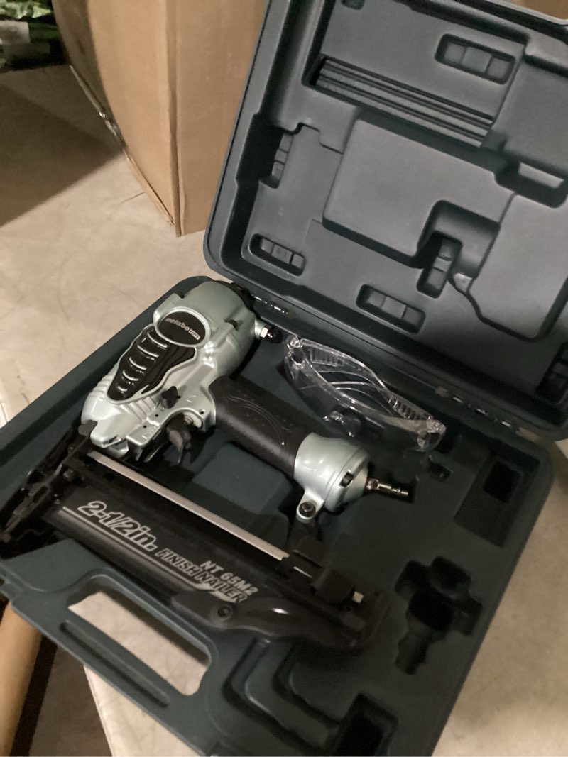 Condition photo showing Good Condition for metabo hpt brad nailer kit | pro preferred brand of pneumatic nailers | 18 gauge | accepts 5/8 to 2-inch brad nails | ideal for trim work, furniture building & other finish applications | nt50ae2