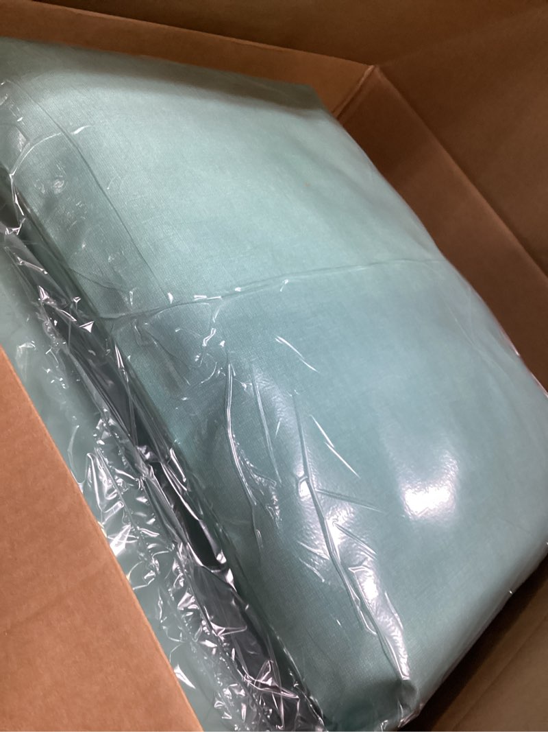 Condition photo showing Good Condition for arden outdoor dining chair cushion, 21 x 21, rain-proof, fade resistant 21 x 21, aqua leala 21 x 21 dining cushion set aqua leala