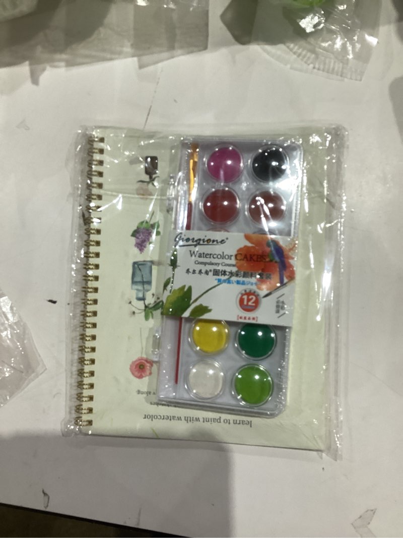 Condition photo showing New/Like New for Watercolor Workbook,12 Colors Water Color Books Paint, Beginner-Friendly Watercolor Workbooks with Paint Brush