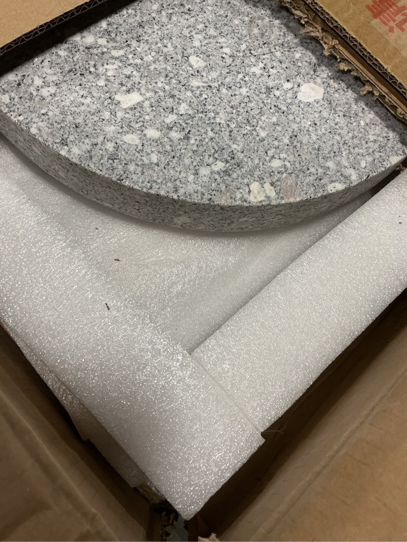 Condition photo showing Good Condition for artisanal natural stone grain mill (solid wood base) - household grinder for wheat/spices & coffee beans, traditional manual grinding tool for breads & tortillas (9.84x13.8in)