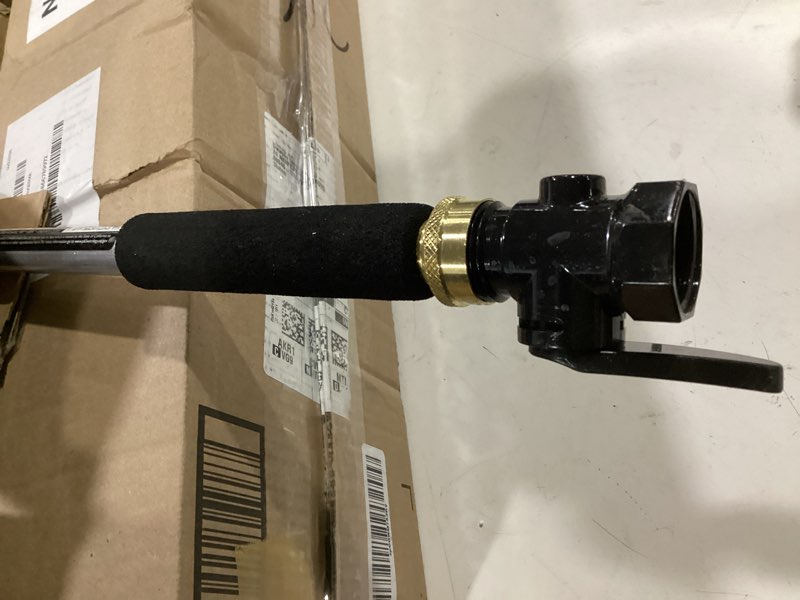 Condition photo showing Good Condition for dramm soft rain watering spray wand, 8" foam grip & brass shut off valve, lightweight & durable, for hanging basket, planter, garden, shrub and seedbed, silver, 30 inches long 30 inches silver
