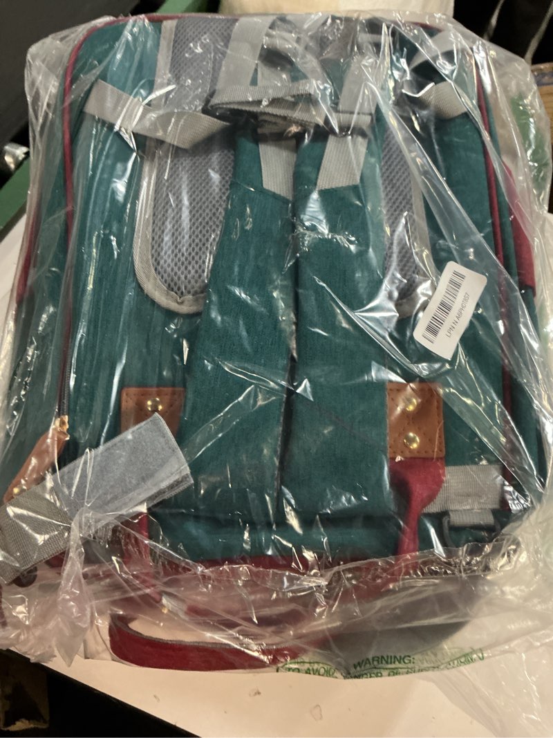 Condition photo showing Good Condition for Baby Diaper Bags with Changing Station, Waterproof Diaper Bag Backpack for Moms Dads with USB Charging Port, Baby Shower Gifts, Large Capacity diaper backpack, Red-Green-Blue