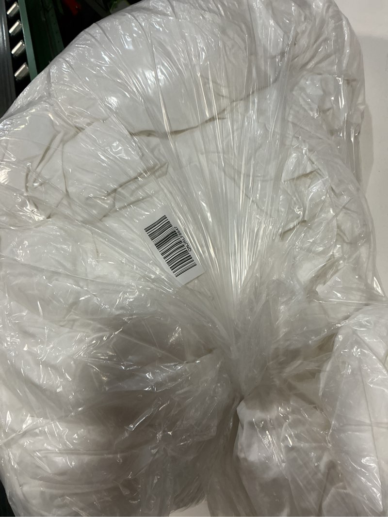 Condition photo showing As Is for bamboo duvet cover set, king/cal king, white