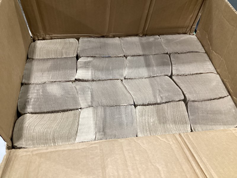 Condition photo showing Good Condition for Tork Multifold Hand Towel Natural H2, Universal, 100% Recycled Fibers, 16 x 250 Sheets, MK530A 250 Count (Pack of 16) Natural