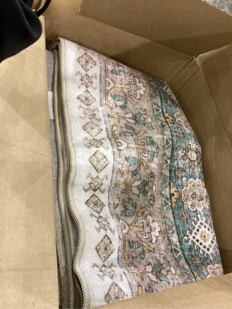 zesthome 8x10 Area Rugs for Living Room,Non-Slip Backing Washable Rugs,Vintage Large Area Rug?Stain 