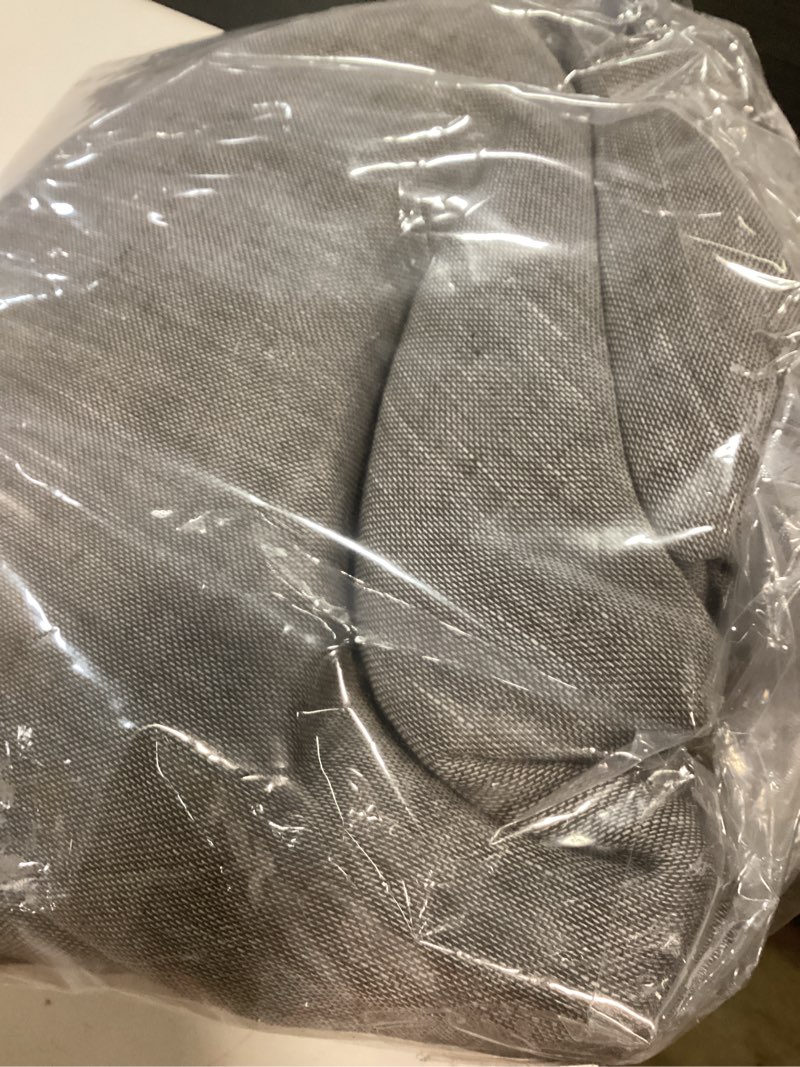 Condition photo showing New/Like New for nicetown sheer curtains flax texture for bedroom, vintage grommet top linen textured semitransparent privacy window treatment light filter for living room, 52" w x 84" l, set of 2, charcoal grey 52"w x 84"l (pack of 2) charcoal grey