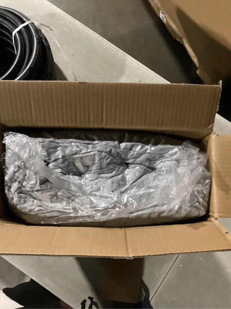 Condition photo showing New/Like New for MERITLIFE Fluffy Sherpa Queen Size Bedding Comforter Sets Queen Comforter Set-3 Pieces Bed in a Bag Light Grey Soft Comforter and Pillowcase Luxury Warm Bedding Set for Winter Light Grey and White Queen