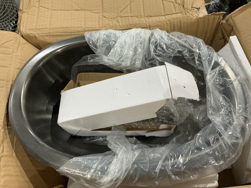 Condition photo showing Good Condition for black rv kitchen sink, 16" x 11" x 5" stainless steel bar sink, 16 inch small kitchen sinks used at rv, outdoor, bathroom,laundry, included sink drain assembly black 16" x 11"