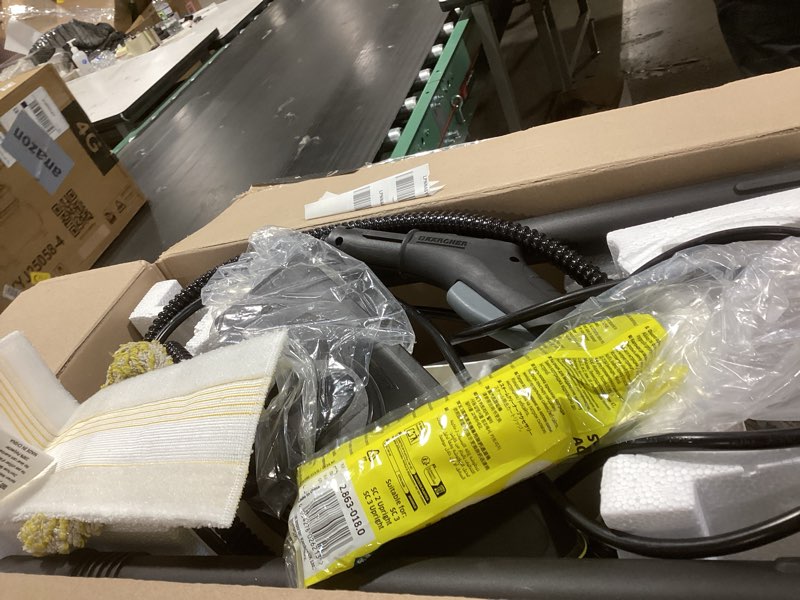 Condition photo showing Good Condition for Kärcher Steam Cleaner, Multi Purpose, Power Steamer, Chemical-Free, 40 Sec Heat-Up, for Grout, Tile, Hard Floors, Appliances & More - SC 3 Easy Fix SC 3 EasyFix