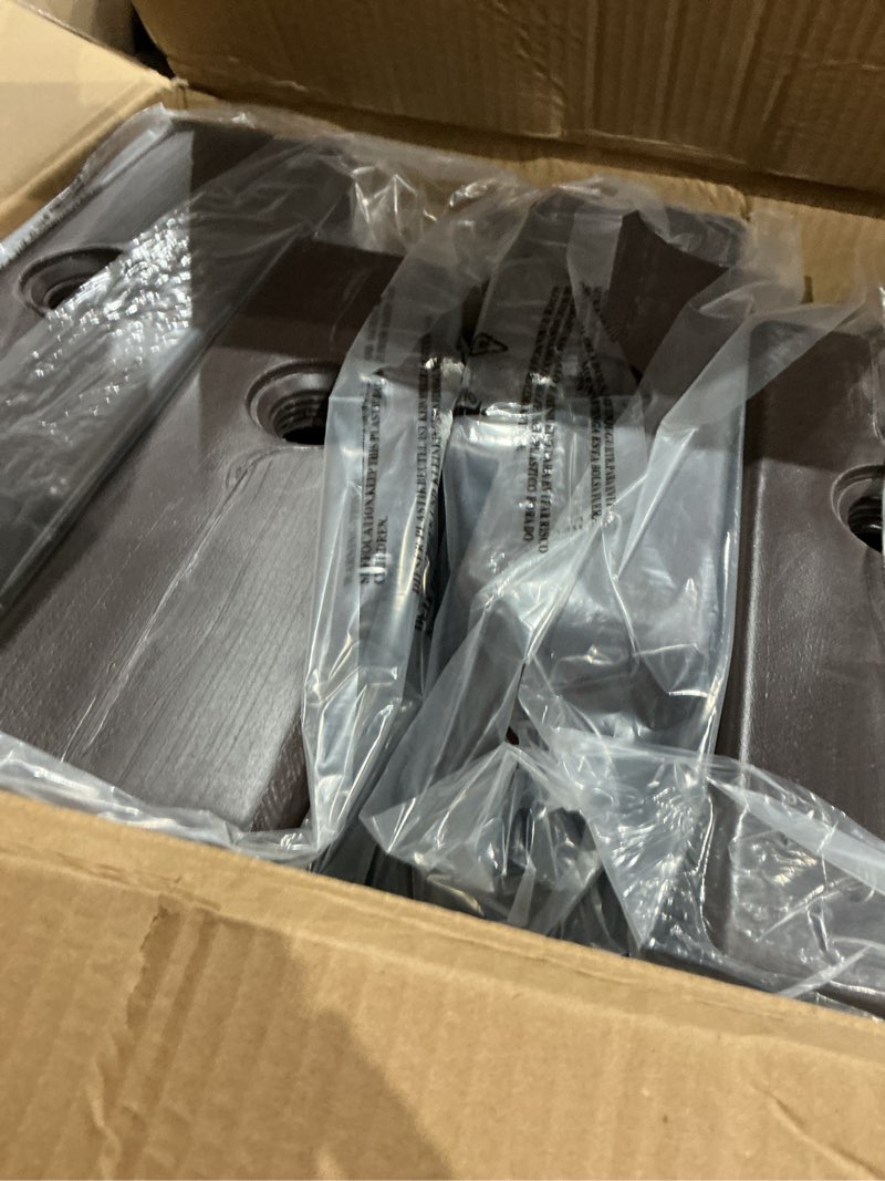Condition photo showing Good Condition for fruiteam patio cantilever umbrella base weight capacity, 4 pieces, offset umbrella base bracket, wind resistant, water and sand filled base up to 180 lbs