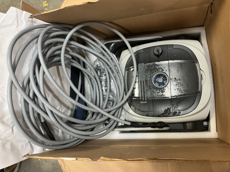 Condition photo showing As Is for (2026 new) bublue 800p gen2 robotic pool cleaner,pool vacuum for inground pools,cleans floor/wall/waterline/shallow area,smart navigation,app control& scheduling,for pools up to 1,076 sq.ft space gray