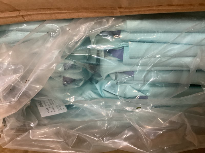 Condition photo showing Good Condition for funby large foldable pool, foldable swimming pool, large foldable pool for adults, non-inflatable pool,oversize thickened collapsible pool, kids pool for backyard,mosaic design 108"x68"x20"-light blue