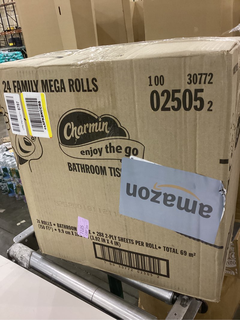 Condition photo showing New/Like New for Charmin Ultra Soft Cushiony Touch Toilet Paper, 24 Family Mega Rolls = 123 Regular Rolls Family Mega 288 sheet (Pack of 24)