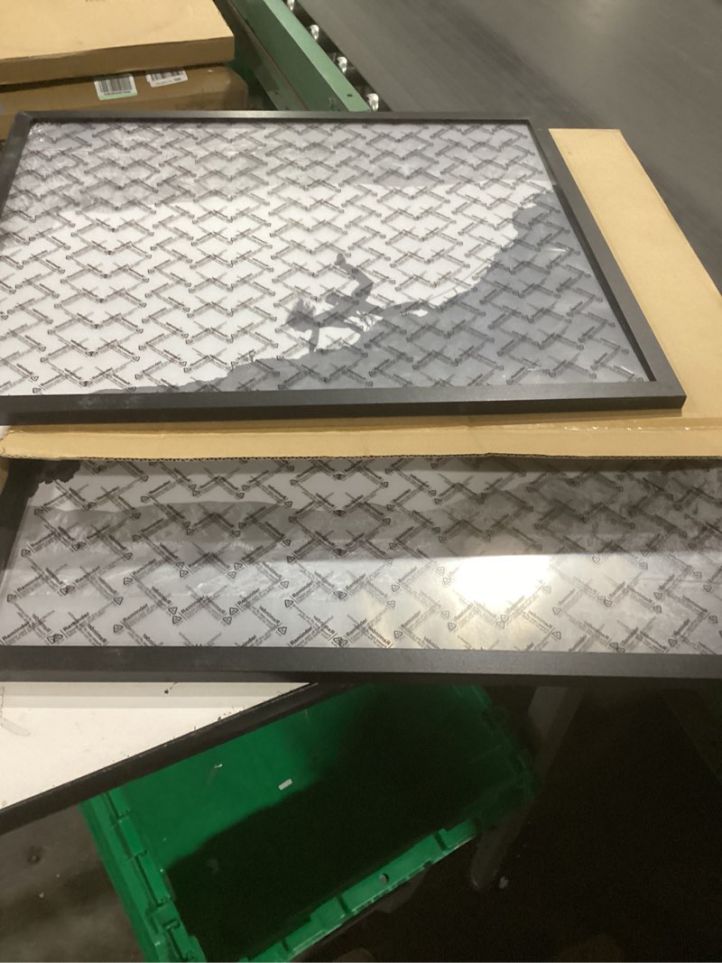 Condition photo showing Good Condition for KTKDE 20x24 Poster Frame 3 Pack, Wooden Picture Frames Black with HD Plexiglass for Horizontal or Vertical Wall Mounting, Gallery Picture Frames and Art Prints Large Photo Frame Black 20x24-3Pack