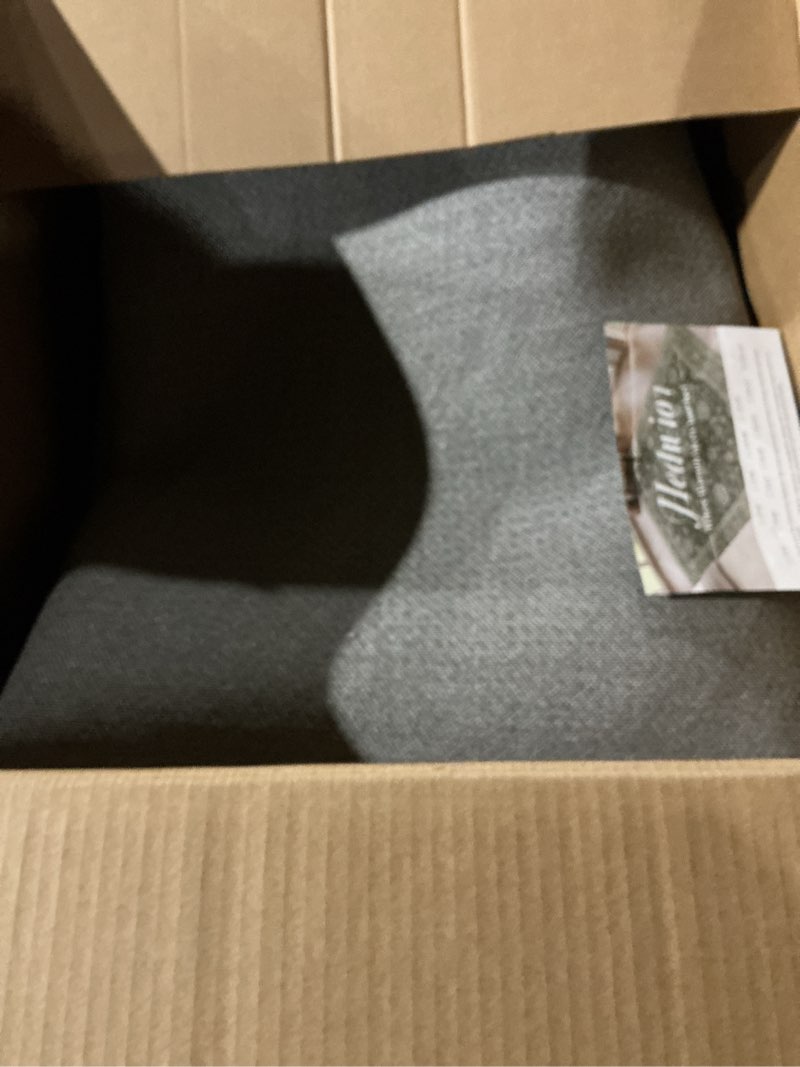 Condition photo showing Good Condition for Washable 10x14 Area Rugs for Living Room, Boho Non-Slip Vintage Distress Large Rugs for Bedroom Dining Room Office, 0.3" Neutral Oriental Throw Thin Carpet, Brown/White/Multi Brown/White/Multi 10x14