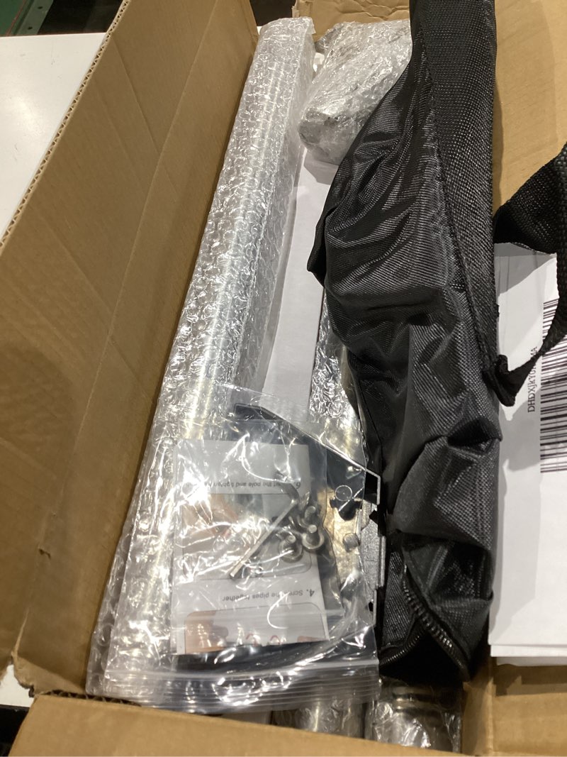 Condition photo showing Good Condition for starlink mini pole mount, with 0-30° adjustable starlink pipe adapter, 9ft starlink ground pole mount kit features a durable 1.5'' diameter pole with no-dig ground anchor