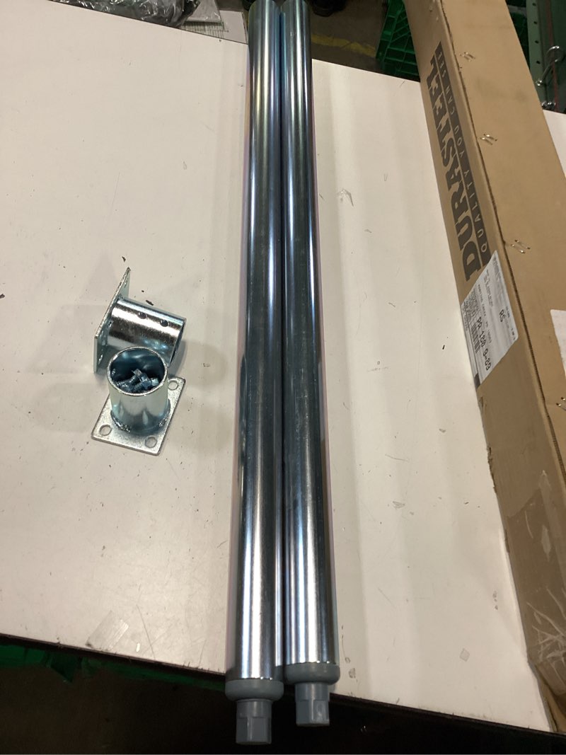 Condition photo showing As Is for DuraSteel Galvanized Legs for Work Table - 33.5 inch Replacement Galvanized Legs - Fits Commercial Food Prep Stainless Steel Utility Table or Maple Wood Worktable, Silver