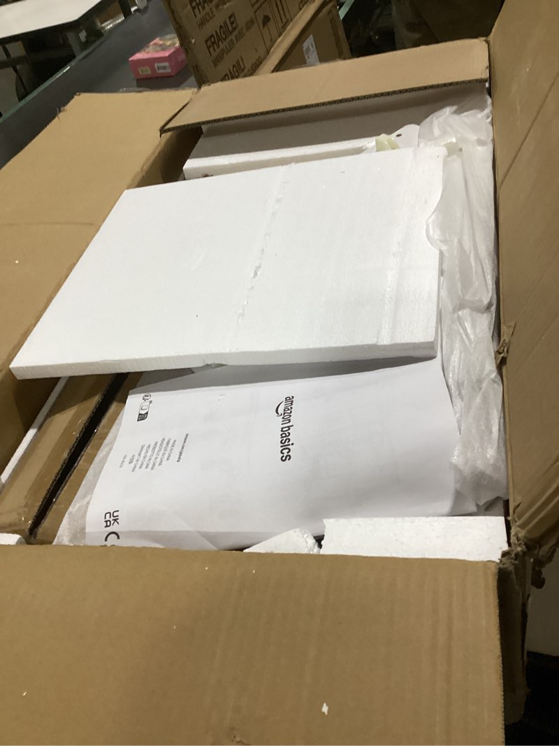 Amazon Basics Kids Corner Wooden Kitchen Toy Playset with Stove, Oven, Sink, Fridge and Accessories,