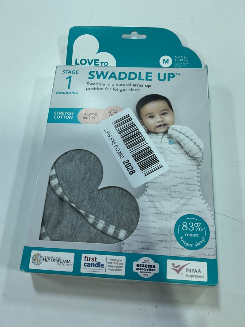 Condition photo showing New/Like New for love to dream swaddle up, baby sleep sack, self-soothing swaddles for newborns, get longer sleep, snug fit helps calm startle reflex, new born essentials for baby, 1.0 tog, 13-19 lbs, deep olive