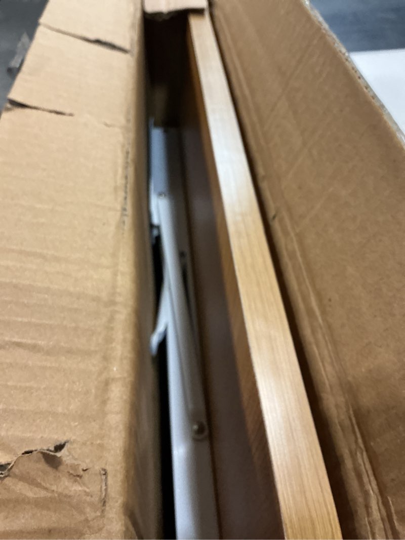 Condition photo showing Good Condition for laundry folding table, 40'' x 20'' wooden wall mount desk, laundry table for folding clothes, 40'' length (oak color) 40'' x 20'' oak