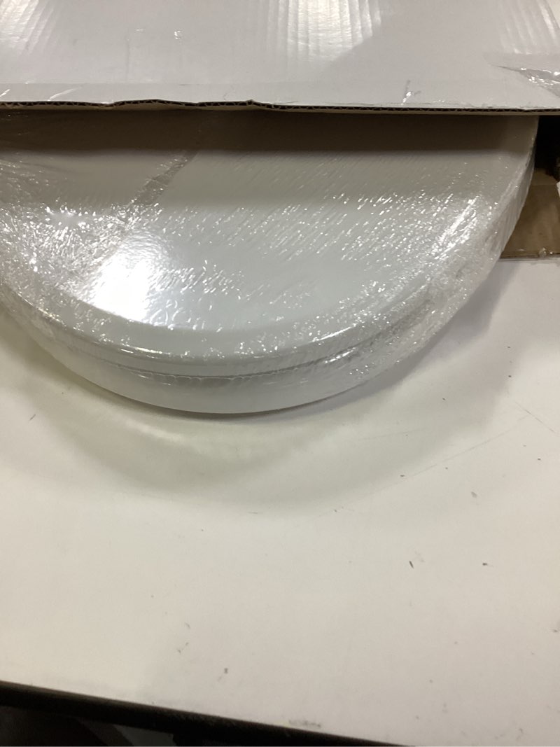 Condition photo showing Good Condition for american standard bedminster wood white elongated soft close toilet seat