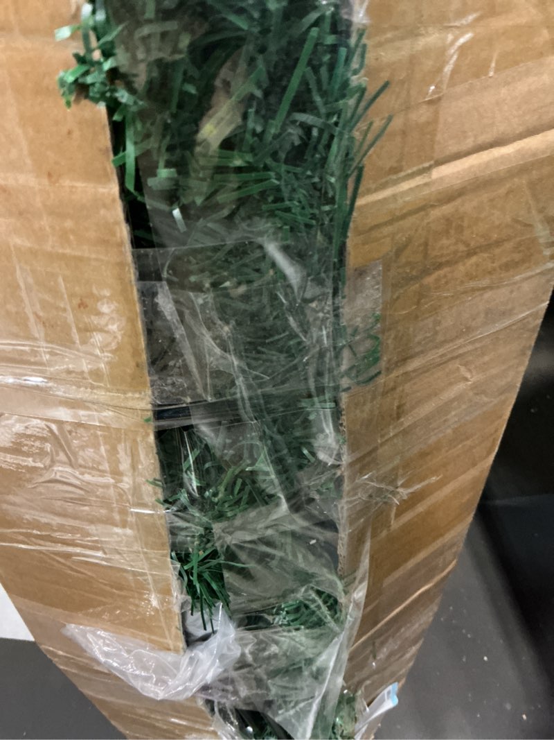 Condition photo showing Good Condition for BESTHLS Christmas Tree 8FT Hinged Artificial Unlit Xmas Christmas Tree for Outdoor Indoor with 1500 Branch Tips Metal Stand 100pc Ornaments 1500 Branch Tips (8 feet, Green)