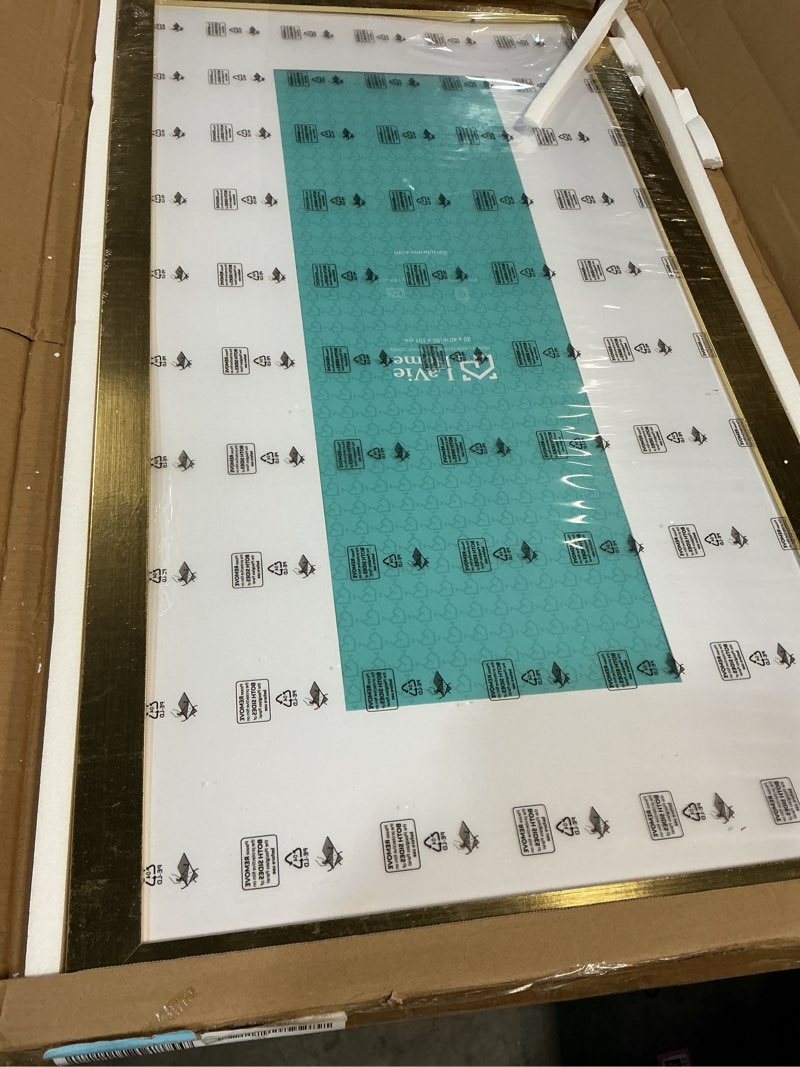 Condition photo showing New/Like New for lavie home 20 x 40 poster frame gold, display pictures 20x40, stable and sturdy picture frame and polished plexiglass, horizontal and vertical format of the wall?1 pack? 20x40 gold